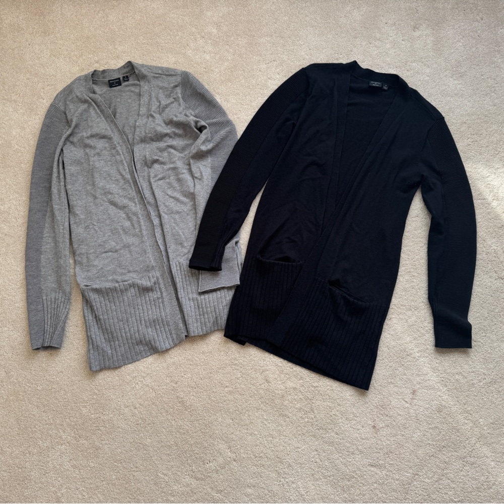 Two cardigan sweaters